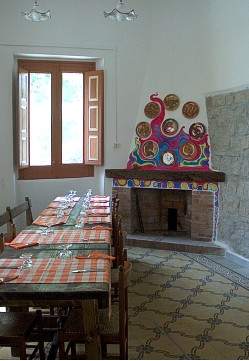 The restaurant in San Rocco