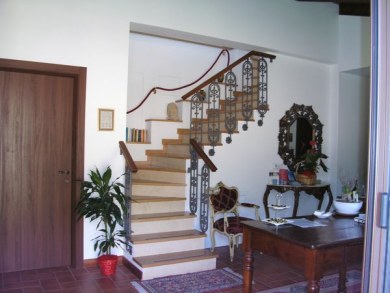 The entrance to the rooms