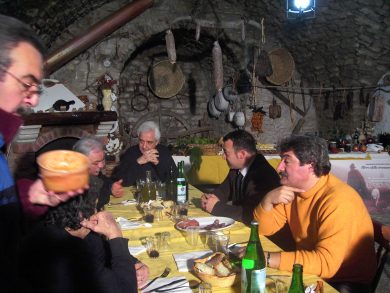 La sala da pranzo