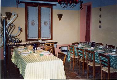 The dining room