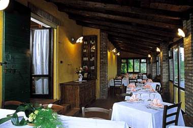 Il ristorante dell'agriturismo