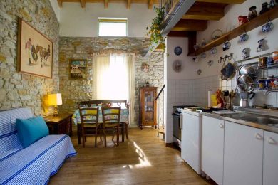 Kitchen and sitting room