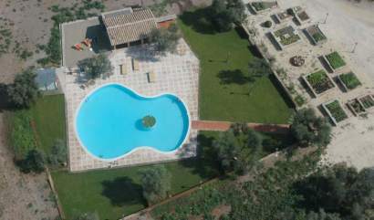 Aerial view of the swimming pool