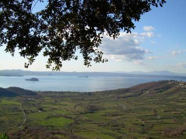 Panorama on Lake Bolsena