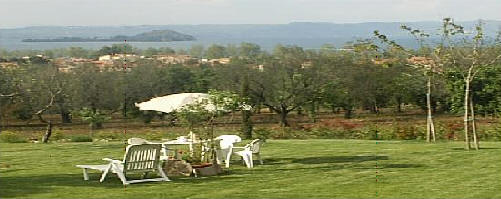 Panorama of Lake Bolsena from the house