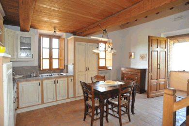 Kitchen and sitting room