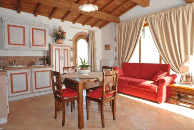 Kitchen and sitting room