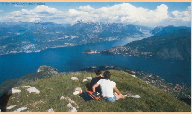 Panorama del lago di Como