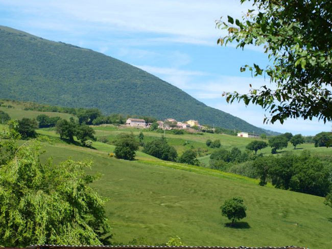 Panorama con il borgo