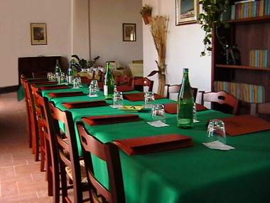 La sala da pranzo