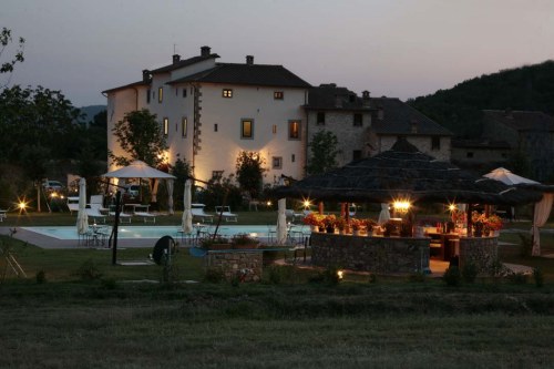 La piscina e la casa