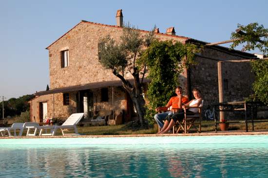 The house and the swimming pool