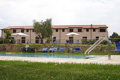 The swimming pool and the house