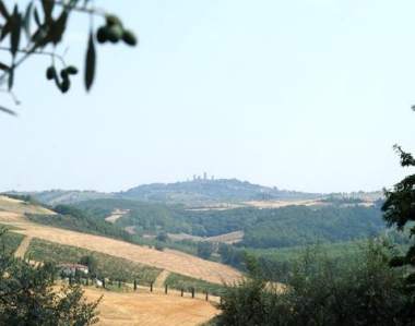 Panorama verso San Gimignano