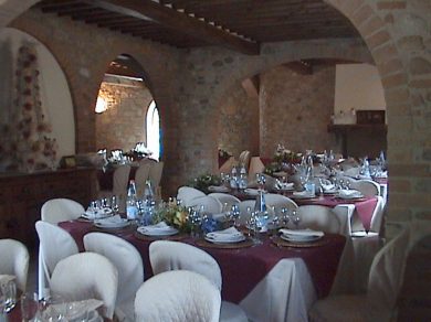 La sala da pranzo