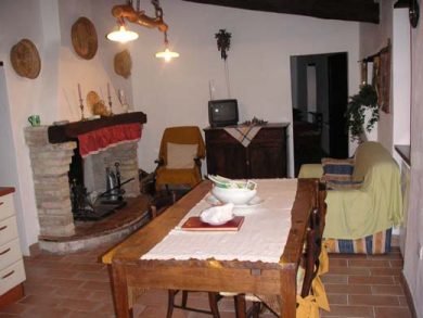 Kitchen and sitting room