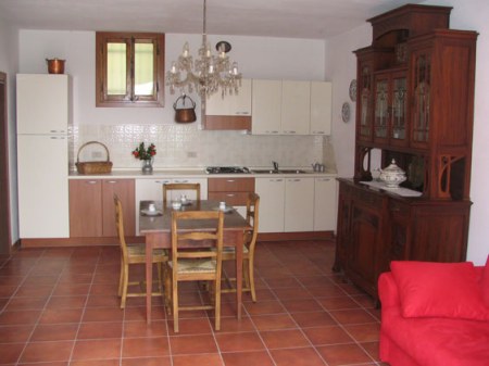 Kitchen and sitting room