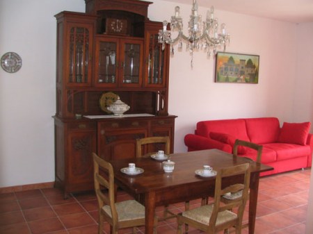 Kitchen and sitting room